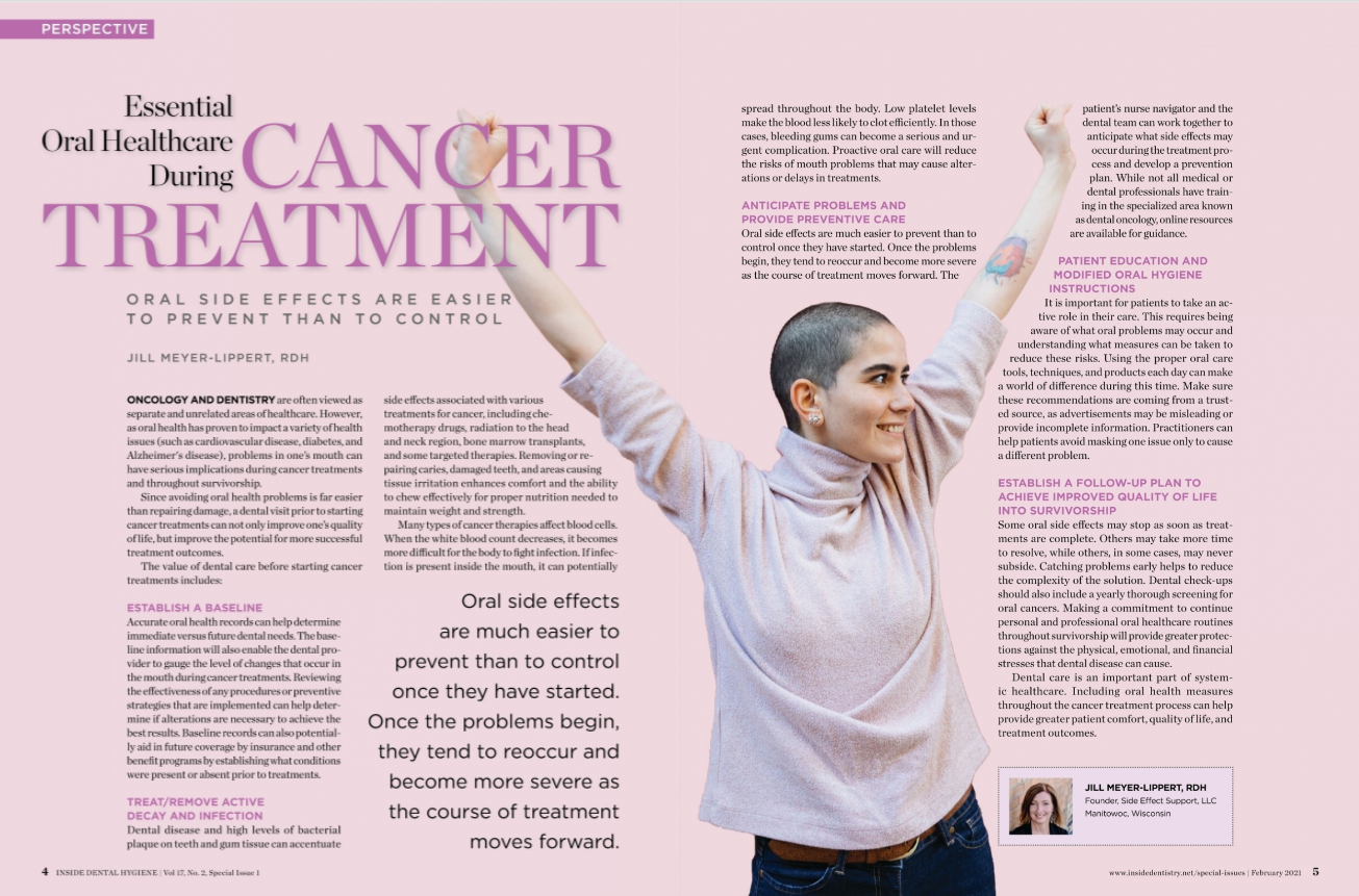 Essential Oral Healthcare During Cancer Treatment (Inside Dental Hygiene)