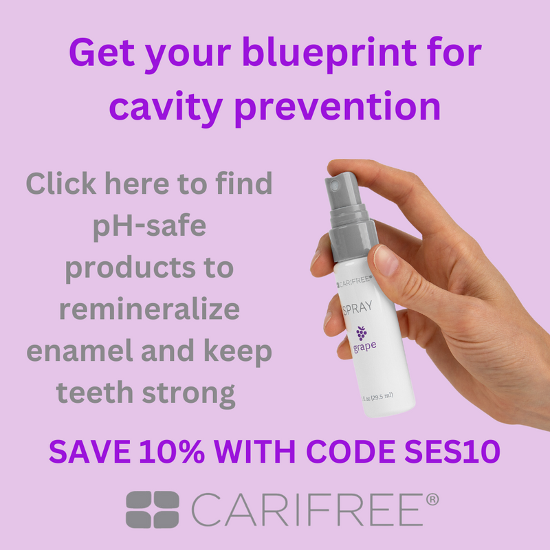pH-balanced products to remineralize teeth and keep teeth strong