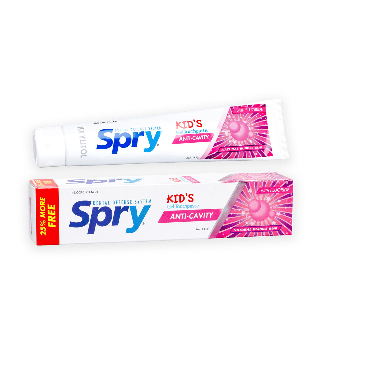 Spry Kid's AntiCavity Bubble Gum Xylitol Gel Toothpaste, 5 oz, with F Side Effect Support LLC