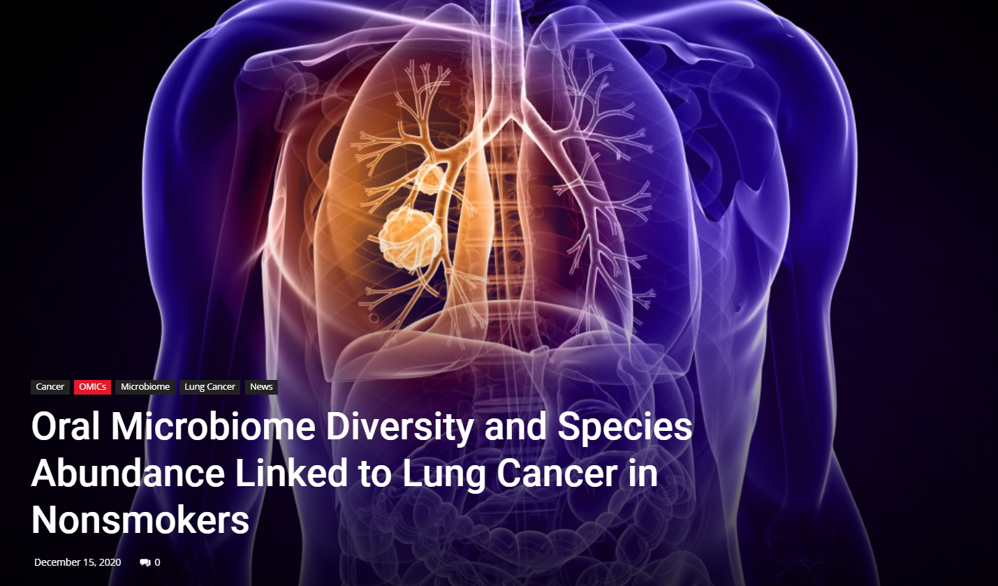Oral Microbiome Diversity and Species Abundance Linked to Lung Cancer in Nonsmokers