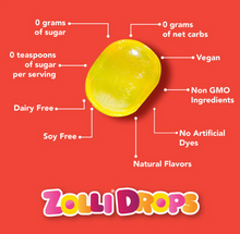 Load image into Gallery viewer, Zolli Drops Fruit Flavors 3.0 ounces